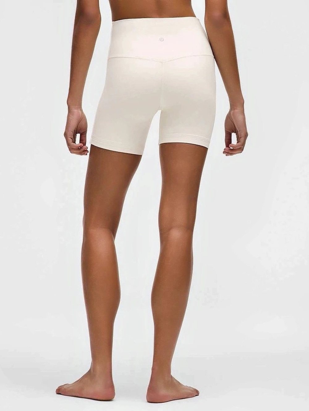lululemon Align High-Rise Short 6" Biker Shorts in cream